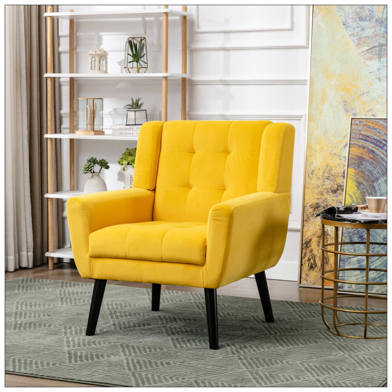 Chaises d'appoint pour le salon, Jaune