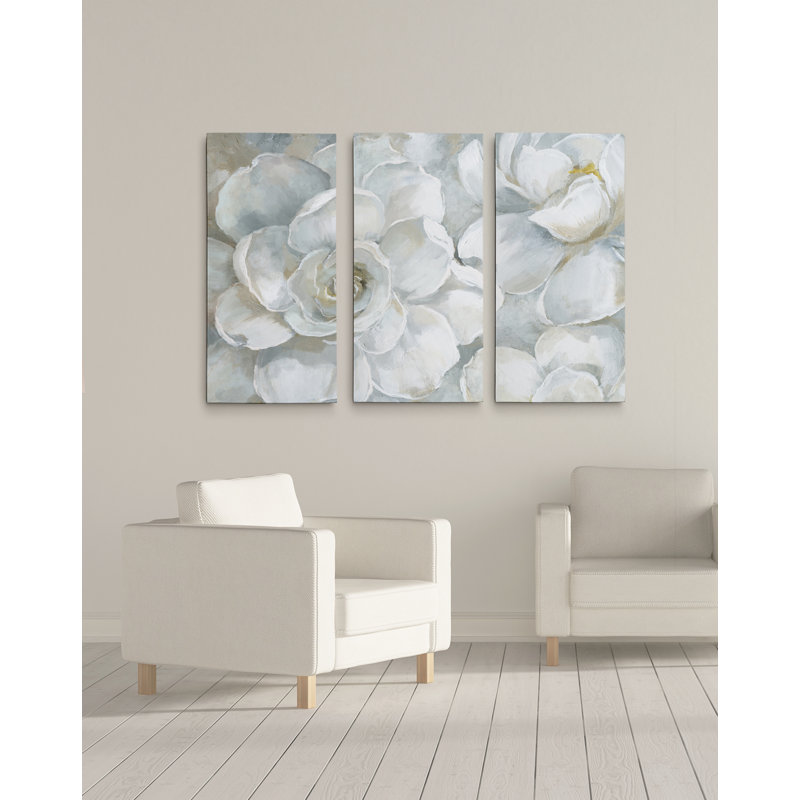 Gardenia - Reproduction d'art sur toile tendue à pièces multiples, H 24 po x l 36 po x P 1,5 po