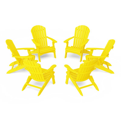 Heritage Folding Adirondack Chairs Set Of 6
