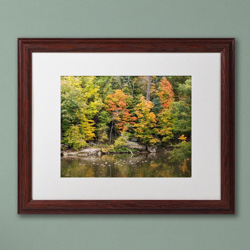 « early automne », reproduction de photo sur toile encadrée, H 11 po x l 14 po x P 0,5 po