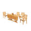 Hari Outdoor 5 - Piece Teak Dining Set