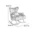 Chaise berçante confortable