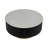 Round Coffee Table with White Marble Top and Black Wood Base, Living Room Table with Gold Metal Accent, Modern Coffee Table, 34"
