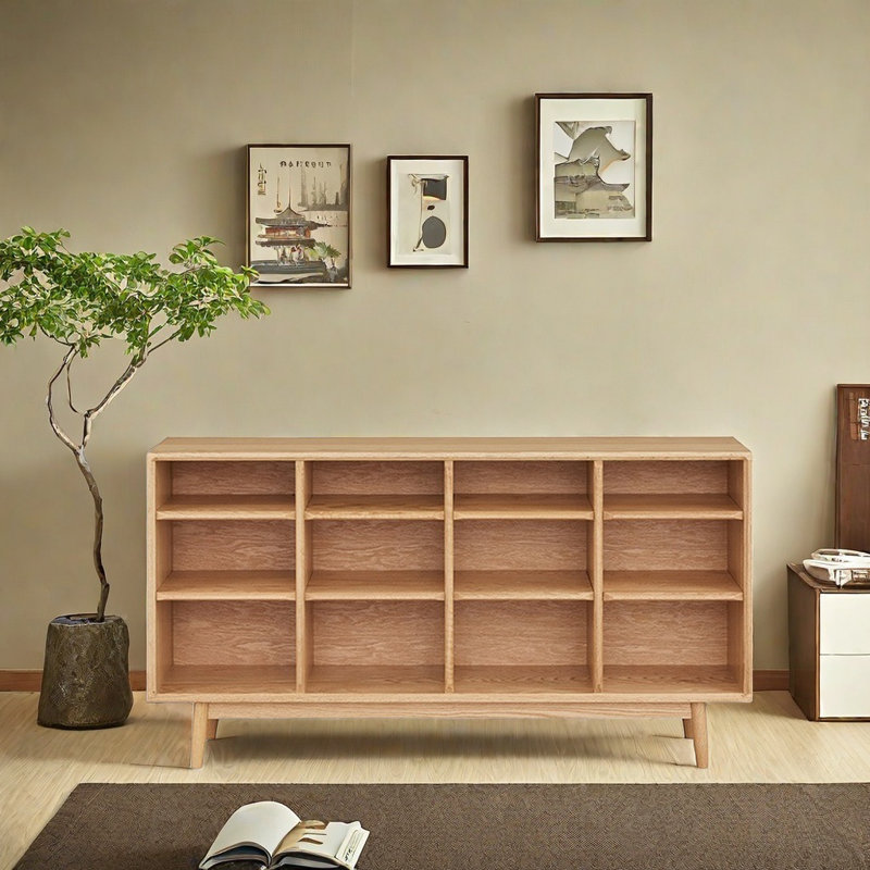 Buffet nordique simple et pratique, Brun orangé