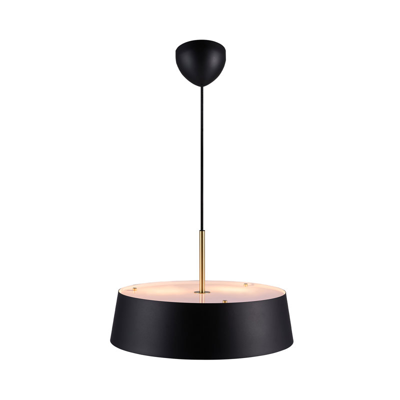 Clasi 1 - Light Black Shaded Pendant, 26.5cm H x 45cm W x 45cm D