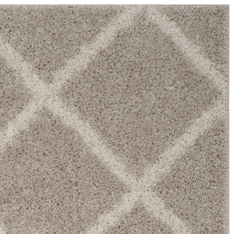 Helsel Shag Performance Geometric Rug, Runner 2' x 8'