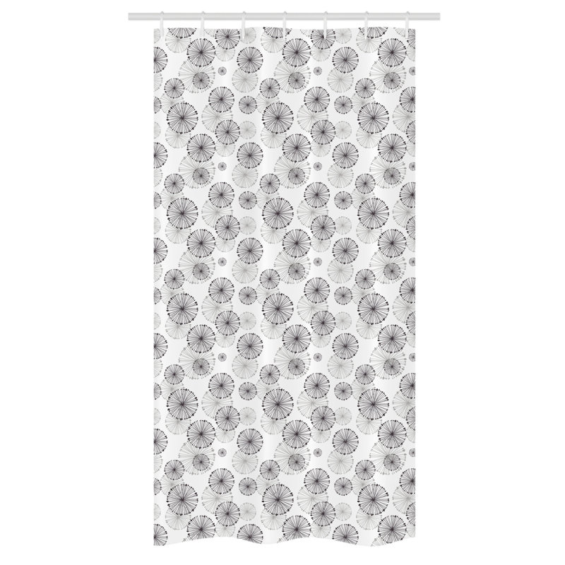 Shower Curtain with Hooks Included, 36" W x 72" L