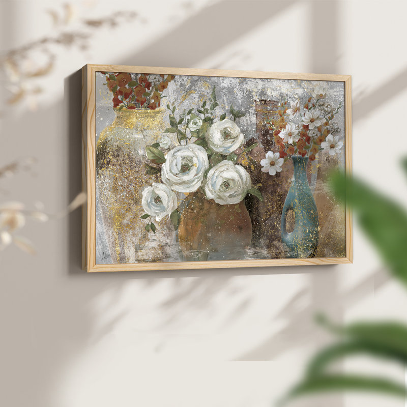 Vessels and Blooms Spice - Reproduction encadrée - Restickable, H 8 po x l 10 po, Naturel