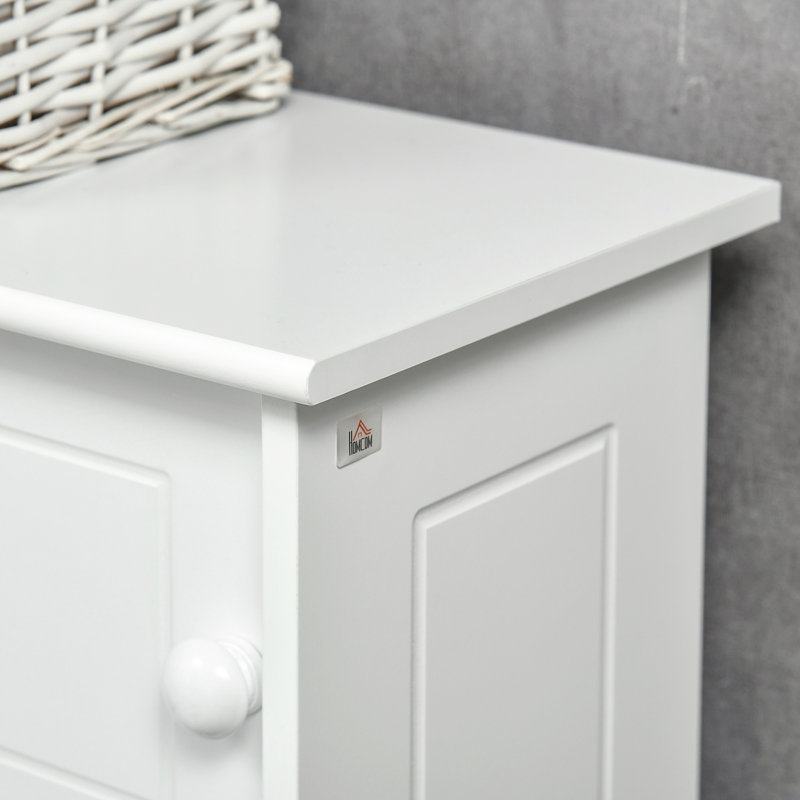 Over The Toilet Bathroom Cabinet, Freestanding Bathroom Storage Organizer With Adjustable Shelves, Toilet Rack, White