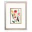 Fleurs rétro - ensemble de 4 peintures