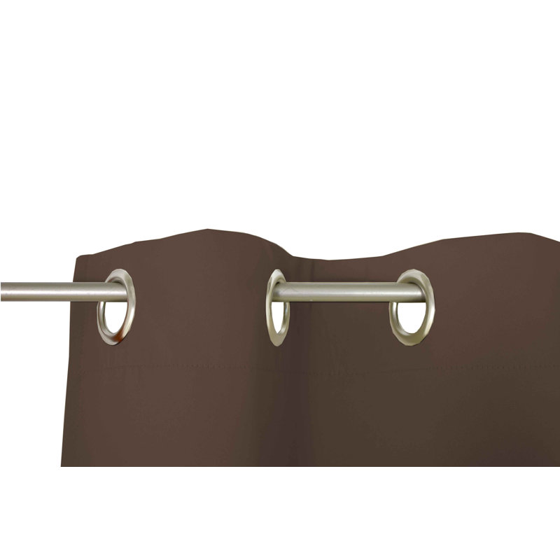Zoee Eyelet Blackout Curtain, Brown, 145cm Width x 245cm Drop