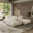 Modular Sectional Sofa Couch, Oversized Free Combination Deep Seat Sofa, Cushion Covers Removable & Washable, Linen Fabric, Down Filled-631818970