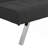 Wood Frame,Stainless Leg,Futon,Sofa Bed Black