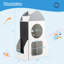 Organisateur de rangement pour jouets pour tout-petits avec tableau noir et 2 casiers Rocket Space