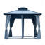 Auvent de toit double 12 x 12 pi avec filet et rideaux