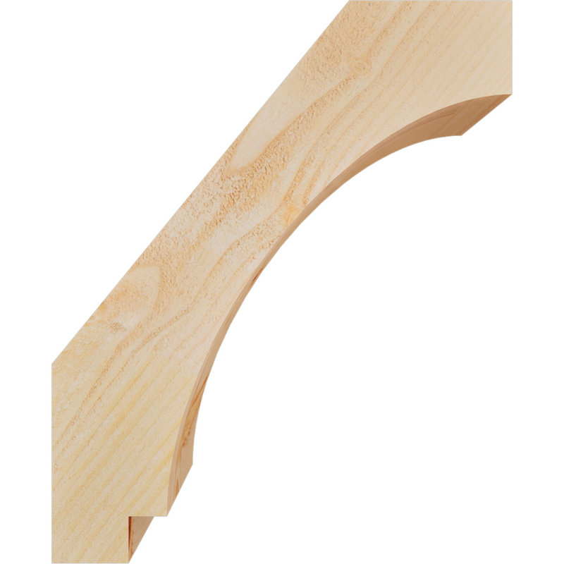 Attelle impériale du genou, Sapin de Douglas, Brute, H 22 po x l 6 po x P 18 po