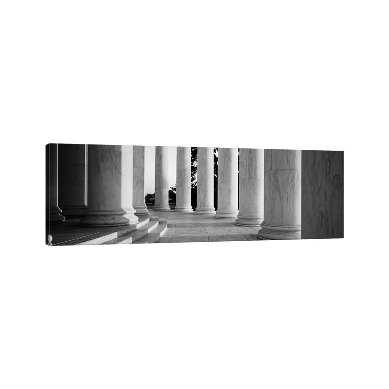 Jefferson Memorial Washington DC by Panoramic Images - Panoramic Gallery-Wrapped Canvas Giclée on Canvas, No Frame