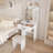 Modern Dressing Table with LED-lit Mirror and Hidden Storage