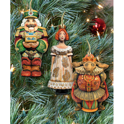 5'' Handmade Wood Holiday Shaped Ornament