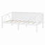Canapé-lit simple - Élégant, multifonctionnel, structure en pin massif, capacité de 400 lb, L 79,5 po-2073609703
