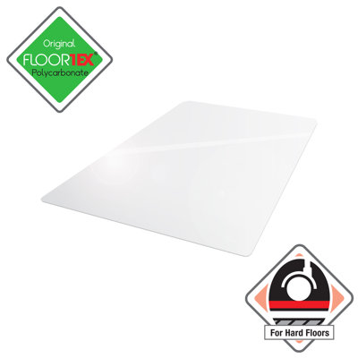 Tapis de chaise rectangulaire en polycarbonate Ultmat pour plancher dur - 35 po x 47 po