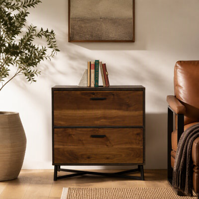 Lateral File, Dark Walnut Finish