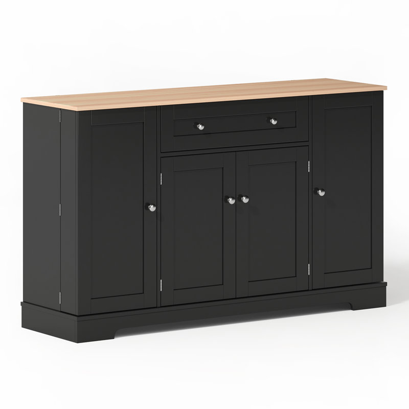 138cm Sideboard, Black/Natural	