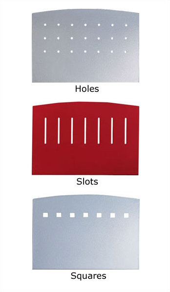 Metal Wall File Pockets, Natural Maple, Aluminum Metallic, Slots
