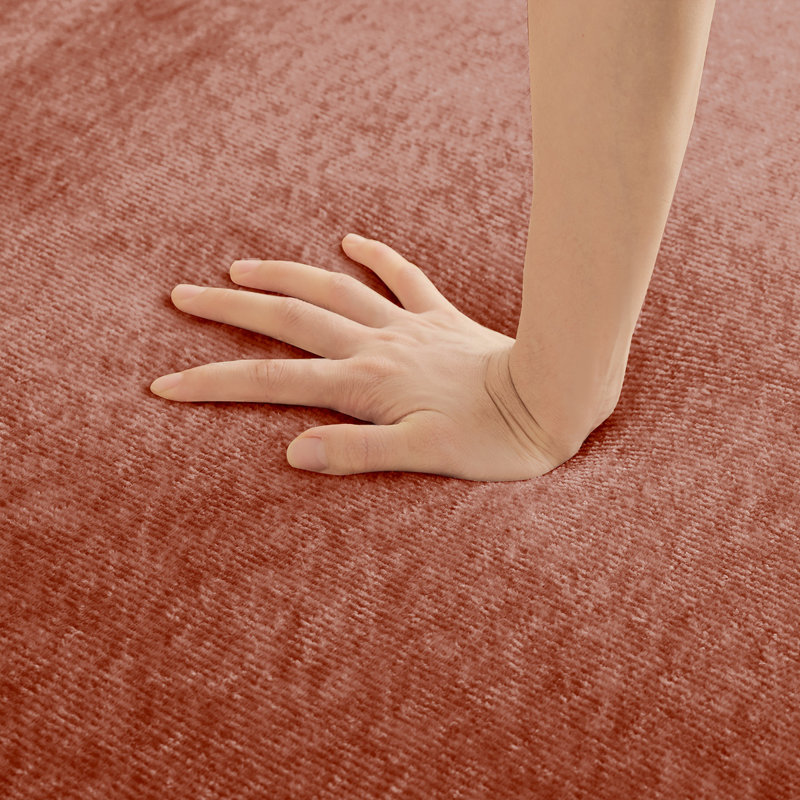 Repose-pieds Harrison - rouge velours