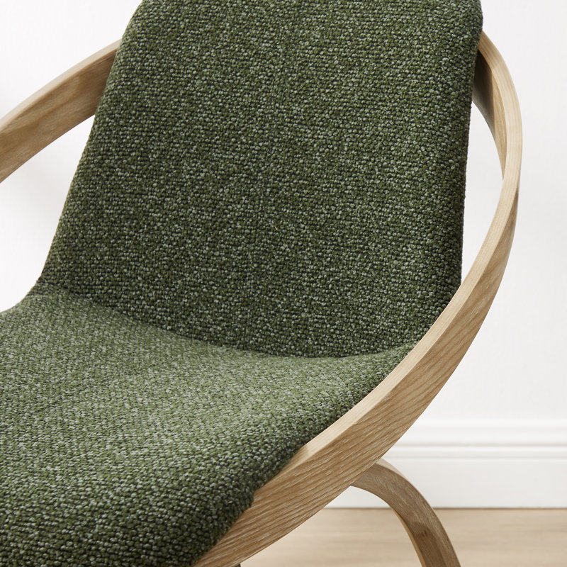 Chaise de bureau pivotante rembourrée 360 degrés, Vert