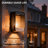 Metal Outdoor Walllight With Solar-Powered LED With Dusk To Dawn(Set Of 4)-429006029-431026465