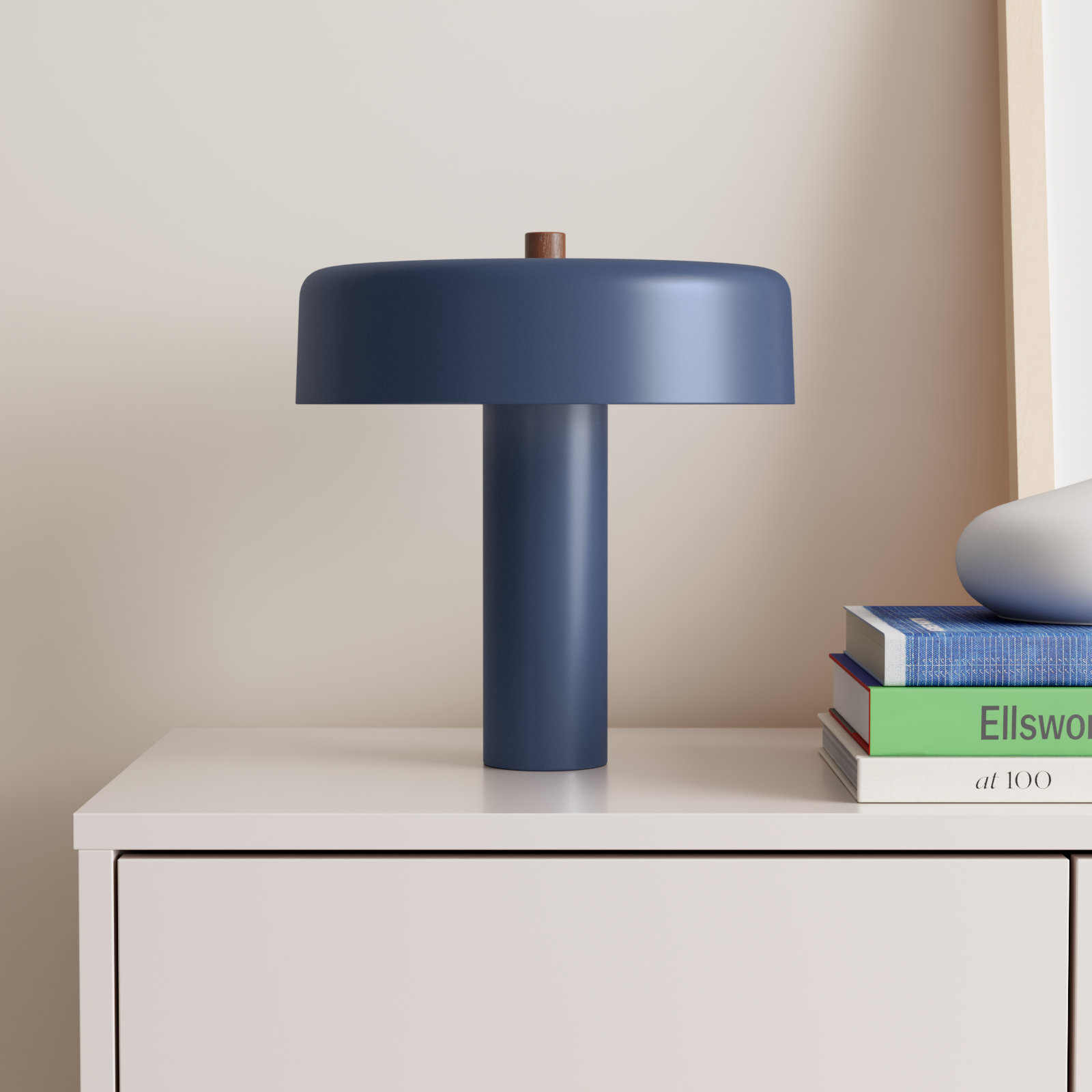 Punk Metal Table Lamp, Navy