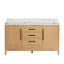 Meuble-lavabo double sur pied 60 po avec plateau Langosta-1206294741