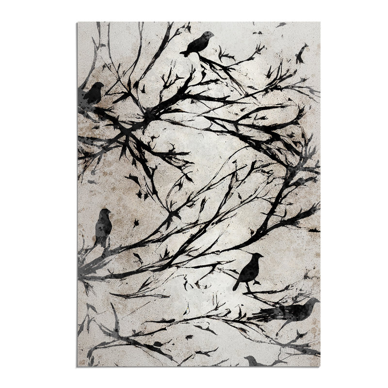 XV1022-3758X Resting Birds - Print, Paper, 42cm H x 29.7cm W, No Matte