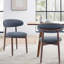 Chaise d'appoint rembourrée en bois massif Vannie-126400234-95087033