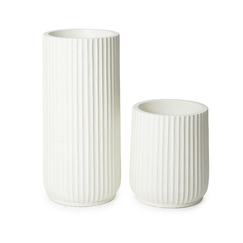 Jardinière Monaghan d'une hauteur de 20 pouces, Blanc