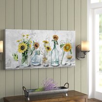 Farmhouse Florals 23 High 9-Piece Framed Wall Art Set - #89R15