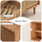 Modern Burlywood Solid Wood Sideboard