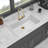 Drop In Waterfall Kitchen Sink - 33X22" White Composite Granite Quartz Single Bowl Workstation Kitchen Sink With Pull-Out Faucet