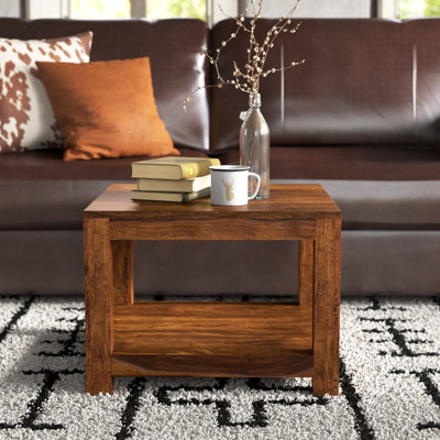 Lewistown Solid Wood Four Leg Coffee Table with Storage
