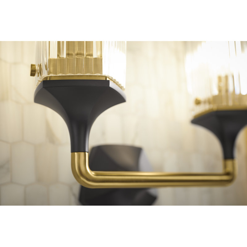 Occasion 2 - Light Plug-in Armed Sconce, Gold/Matte Black