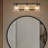 Farmhouse Bathroom Vanity Lighting with Clear Seeded Glass Shades-1642591391