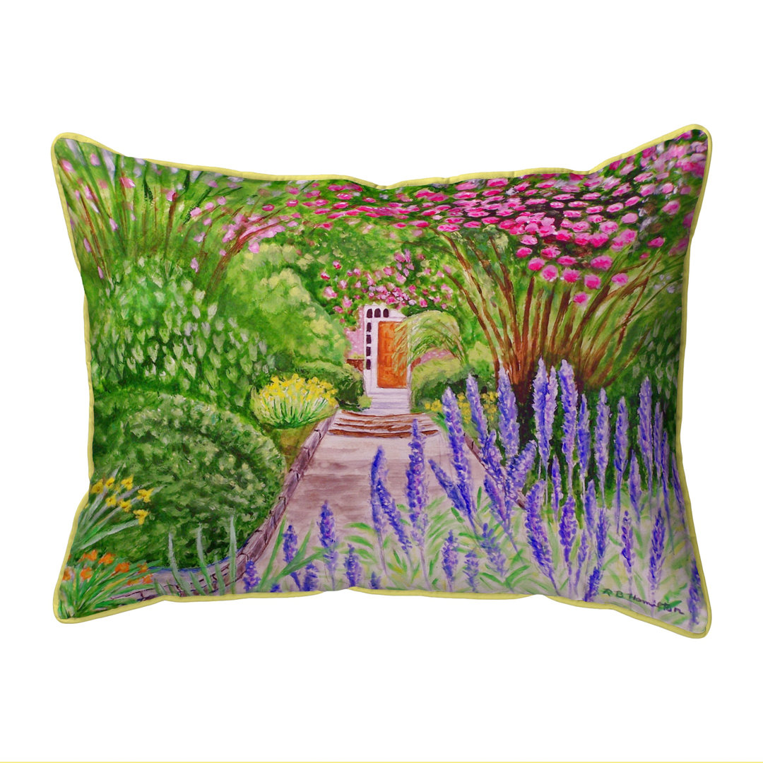 Garden Door Indoor/Outdoor Lumbar Pillow Betsy Drake Interiors