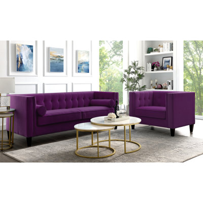 Staley Velvet Living Room Set