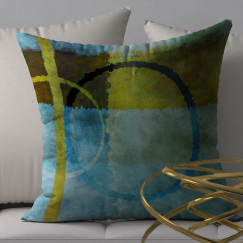 Housse de coussin carrée et captivant exceptionnelle, 18" x 18"