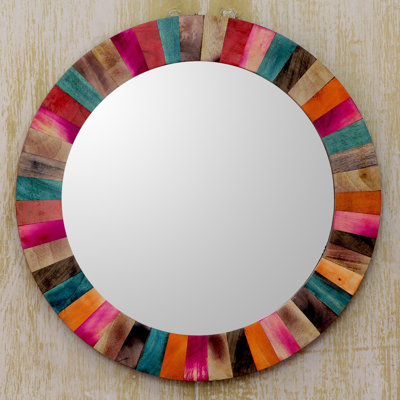 Mihai Solid Wood Frame Wall Mirror