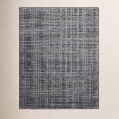 Hannon Gray Hand-Woven Geometric Rug