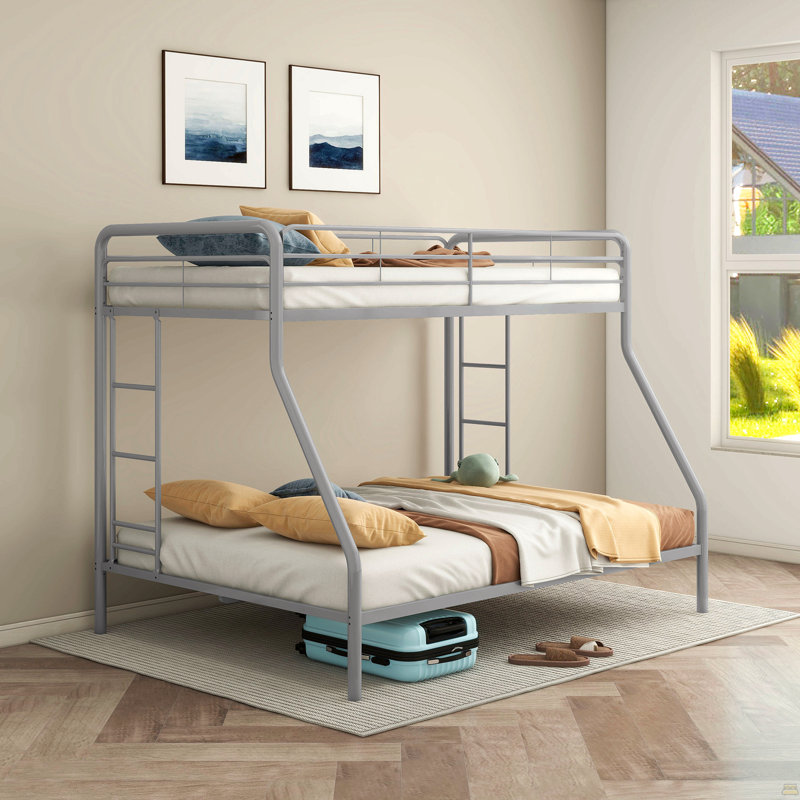 Twin size bunk bed with storage ladder, Black