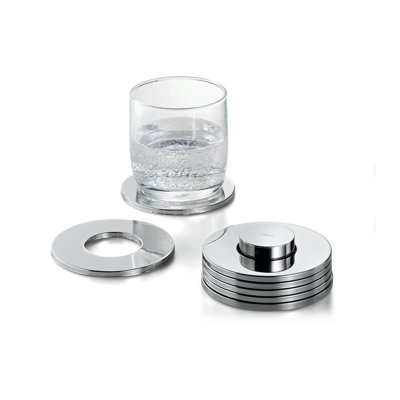 Rubber Round 7 Piece Coaster Set