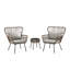 Ensemble de conversation pour patio en osier 2 personnes avec coussins Charlcy-729763570